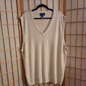 Towncraft Cream V-Neck Tank Top